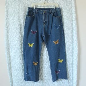 Butterfly Patch Jeans